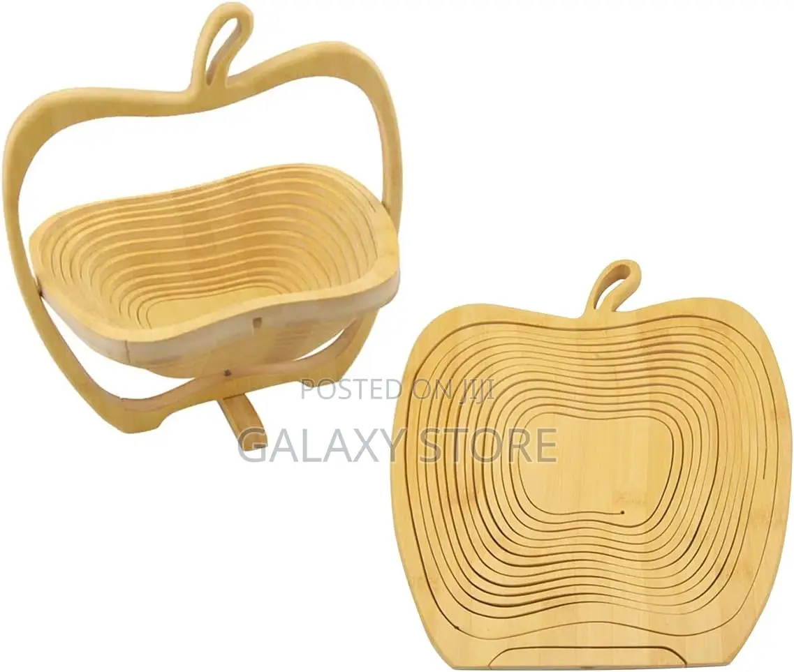 Foldable Basket Fruit Holder Bamboo