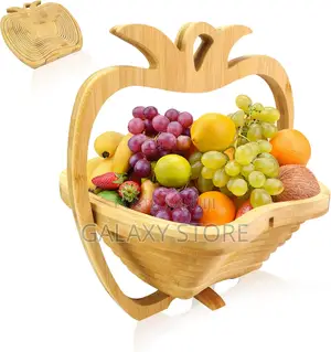Foldable Basket Fruit Holder Bamboo