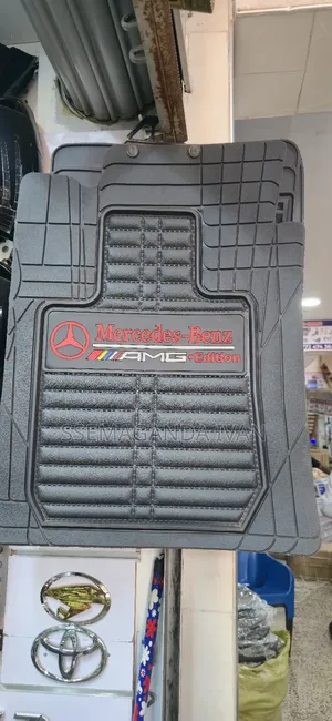 Mercedes Benz Floor Carpets Black Red