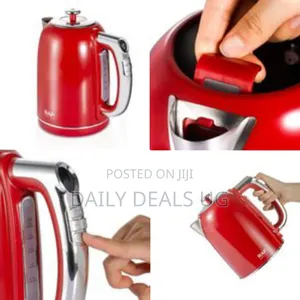 Raf Retro-Style Electric Kettle With Digital Display - Multicolor