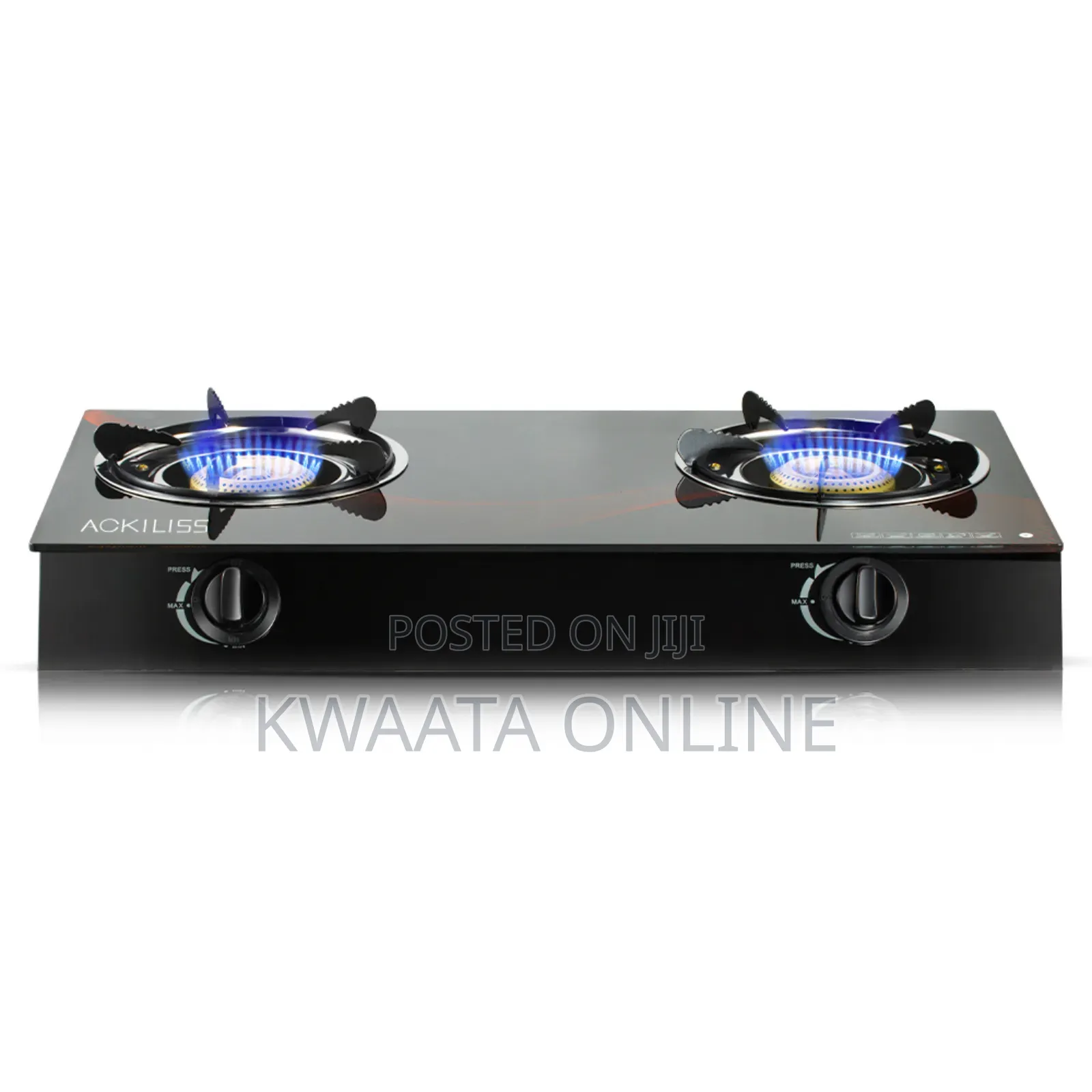 Ackiliss Cooking Gas Stove With a Glass Top Panel