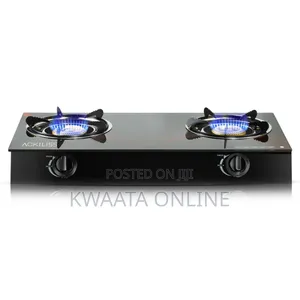 Ackiliss Cooking Gas Stove With a Glass Top Panel