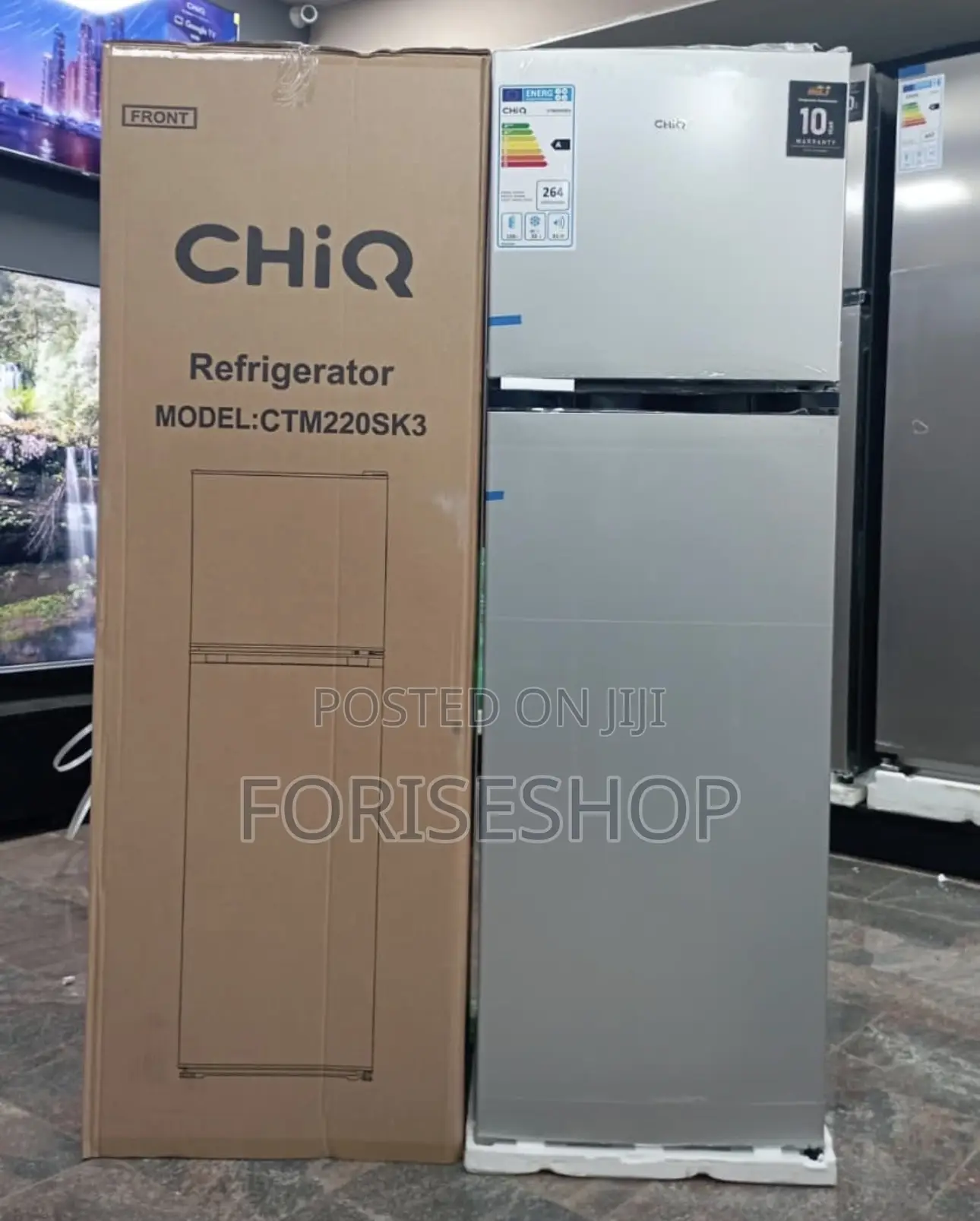 Chiq 220 Litres Double Door Fridge