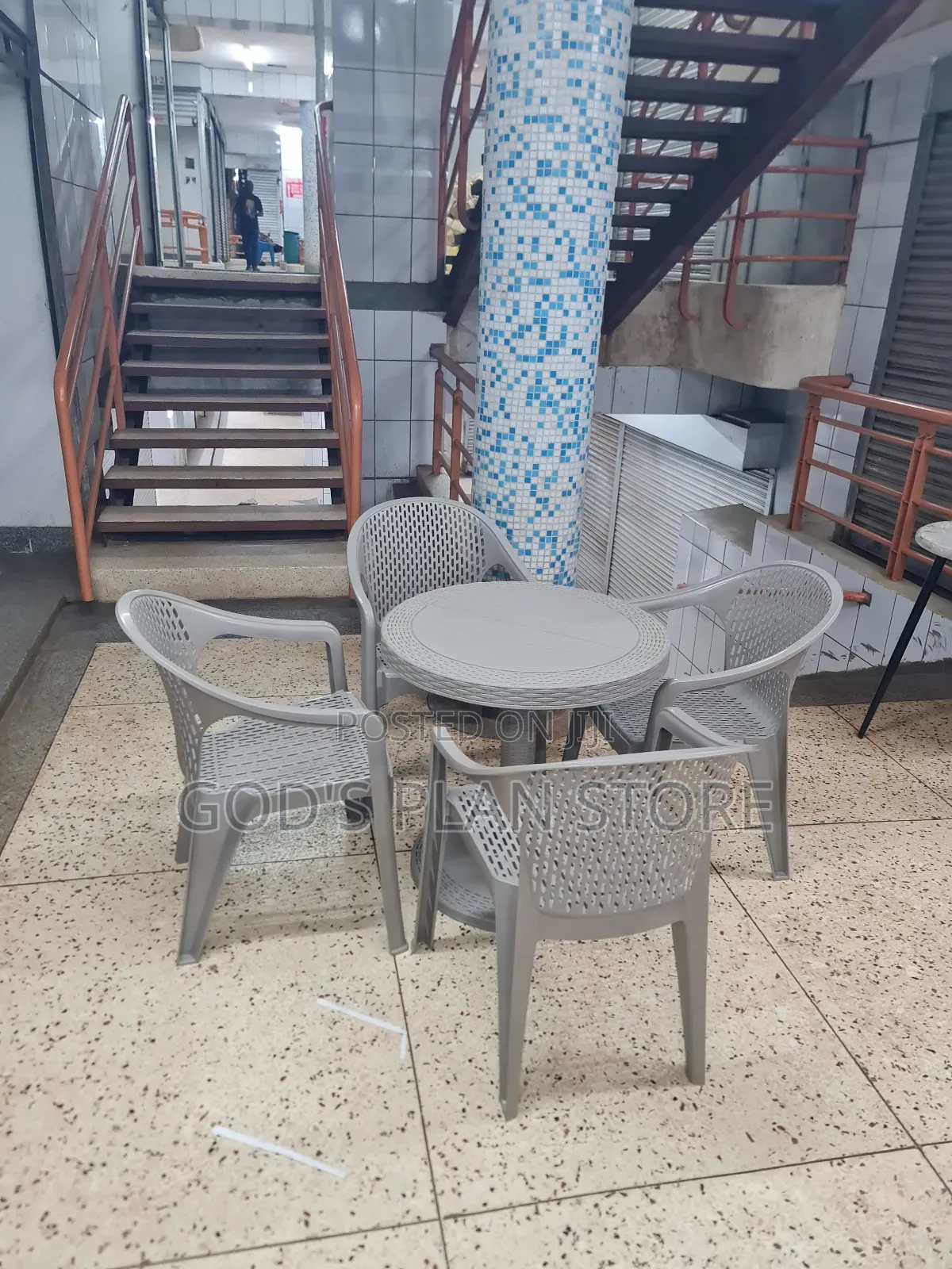 Beach Bars Hotels Plastic Chairs and Table Plastic Chairs and Table