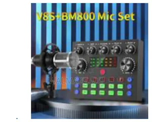 V8s+Bm800 Podcast Equipment Bundle, Condenser Mic Recording Studio