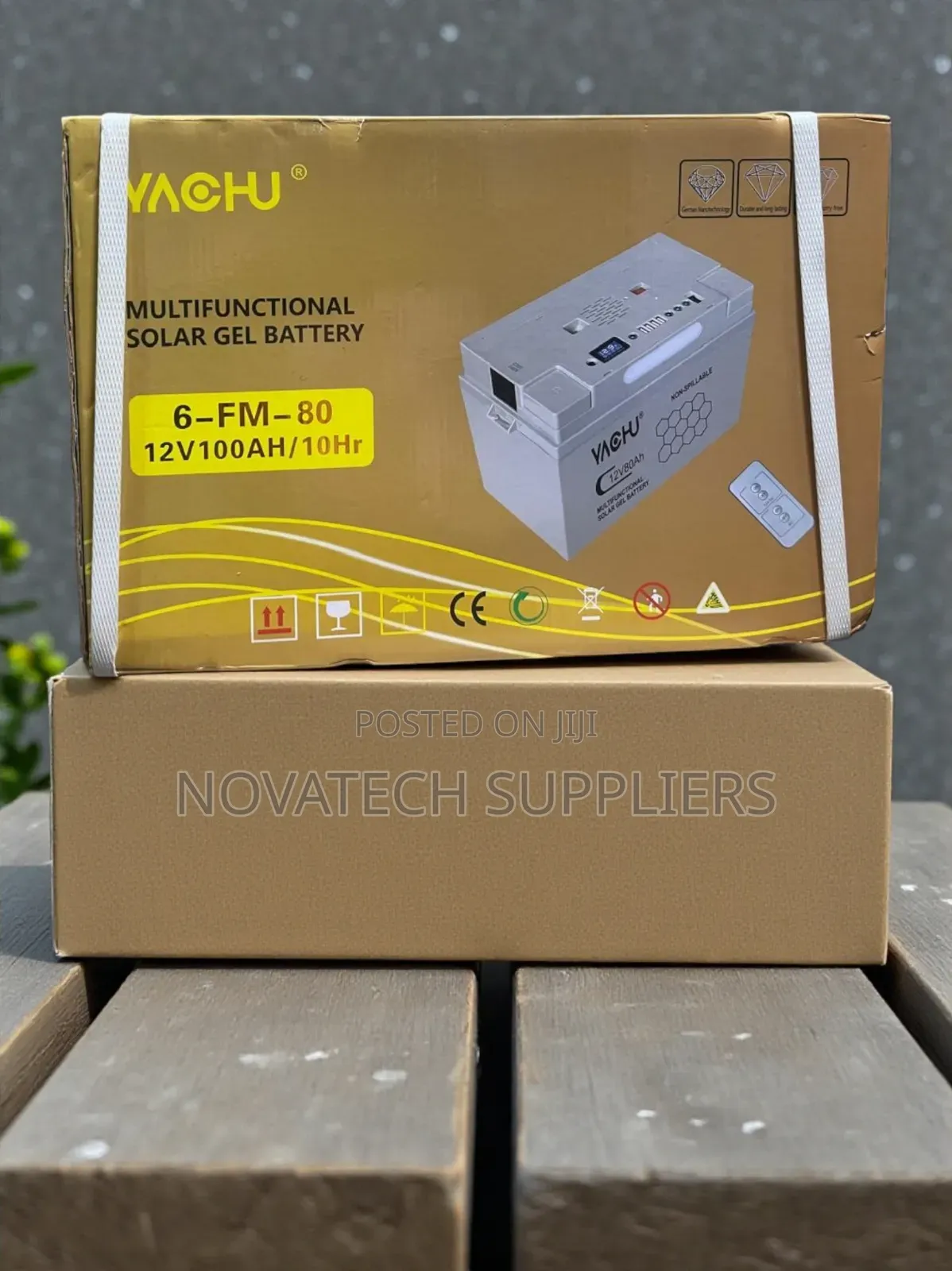 Yachu 12v 100ah Multifunctional Deep Discharge Gel Battery