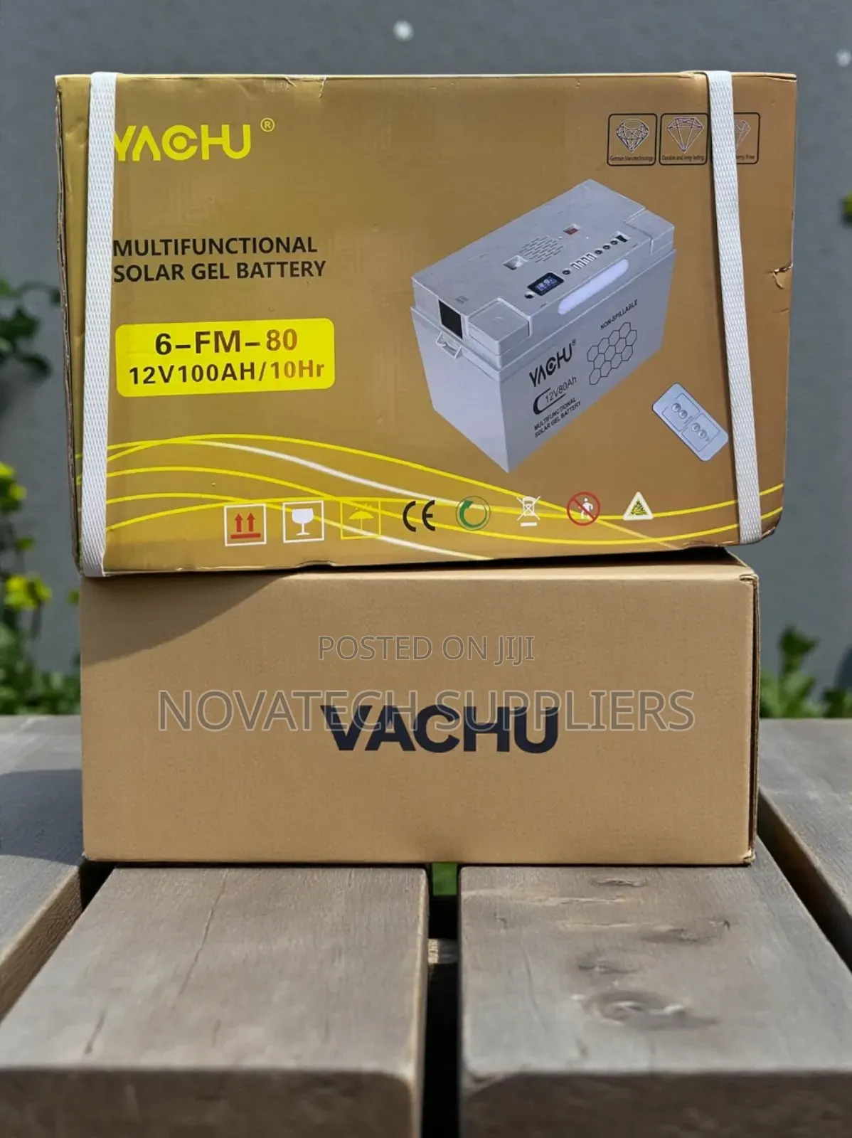 Yachu 100ah Multifunctional Solar Backup Power Gel Battery