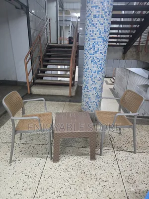 Easy Balcony Plastic Table and 2 Chairs