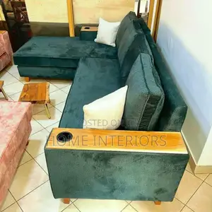 Six Seater Sofa Set in Forest Green Colour
