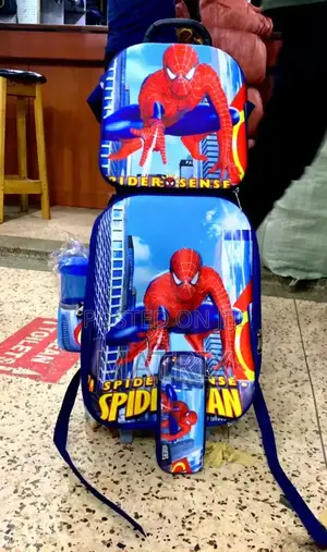 3 Piece Kids School, Lunch and Pouch Carrier Bag