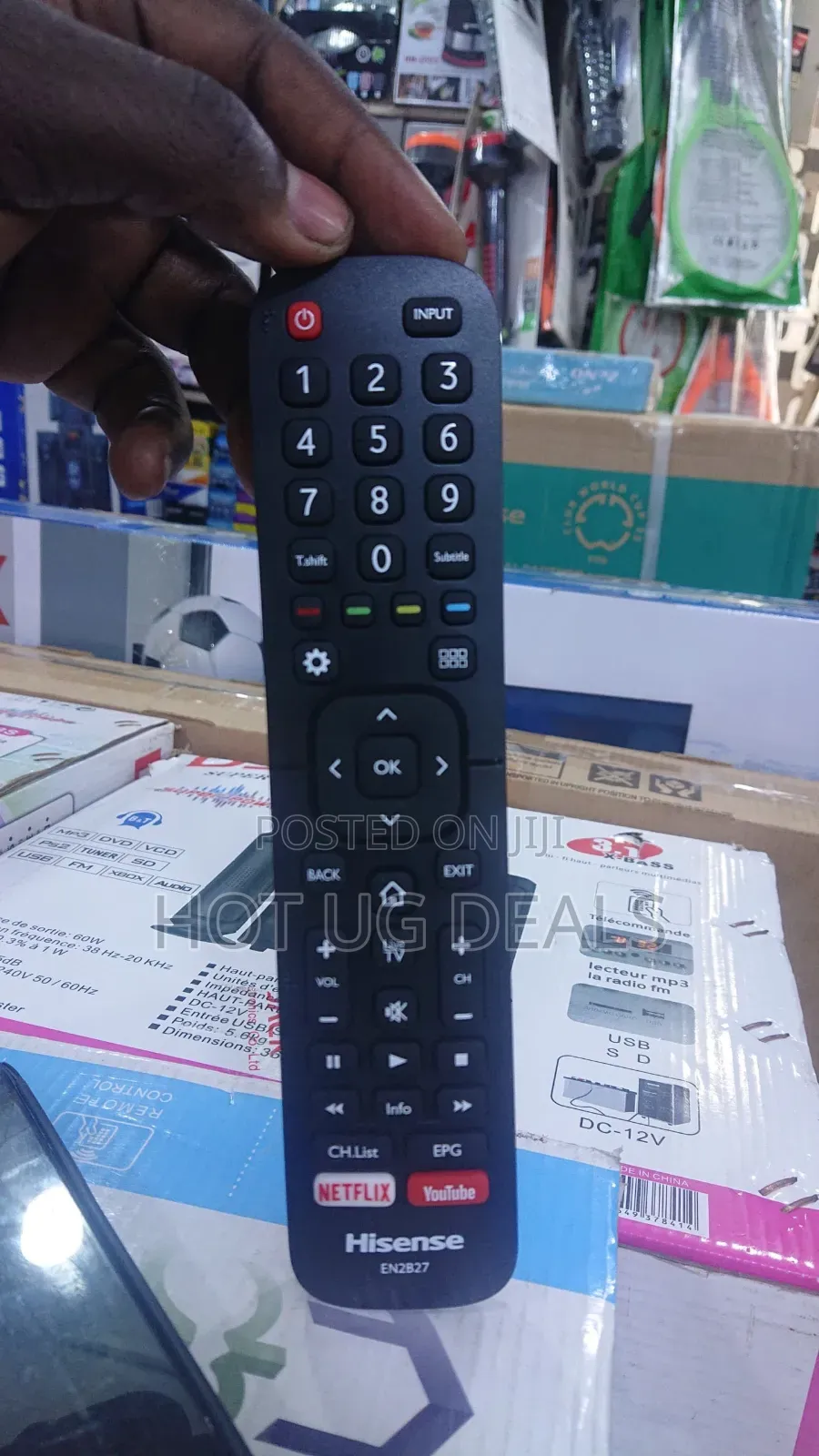 Hisense Remote Control For All Smart Tvs- Black