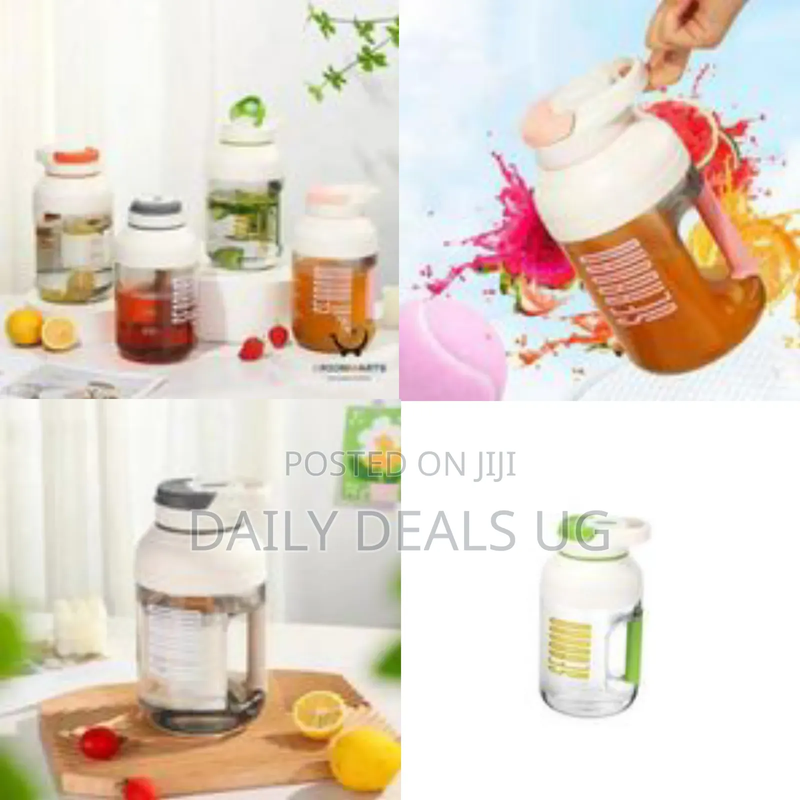 Portable Juicing / Blending Cup With Handle, 1.5l - Multicolor
