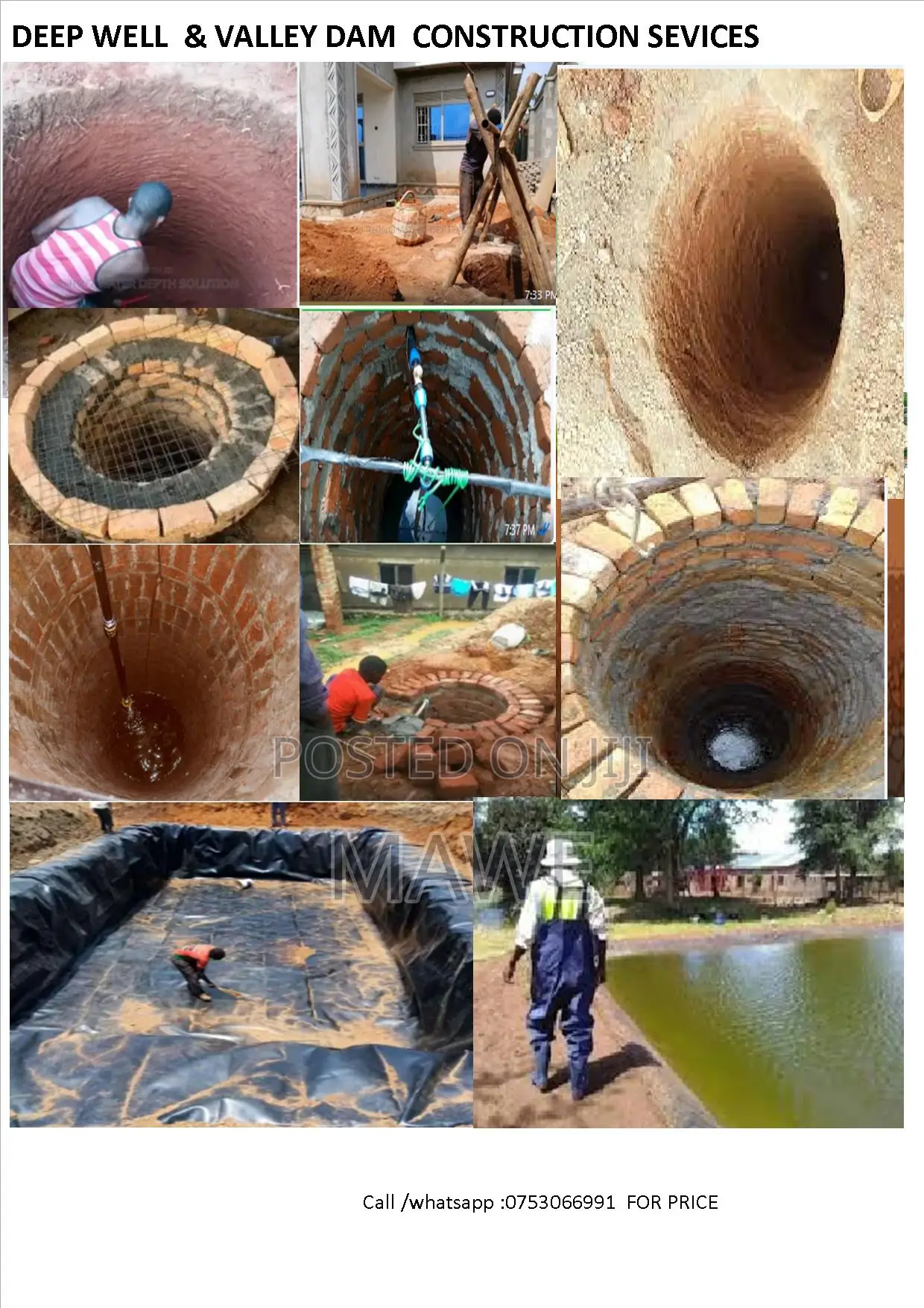 Deep Water Well And Valley Dam Construction