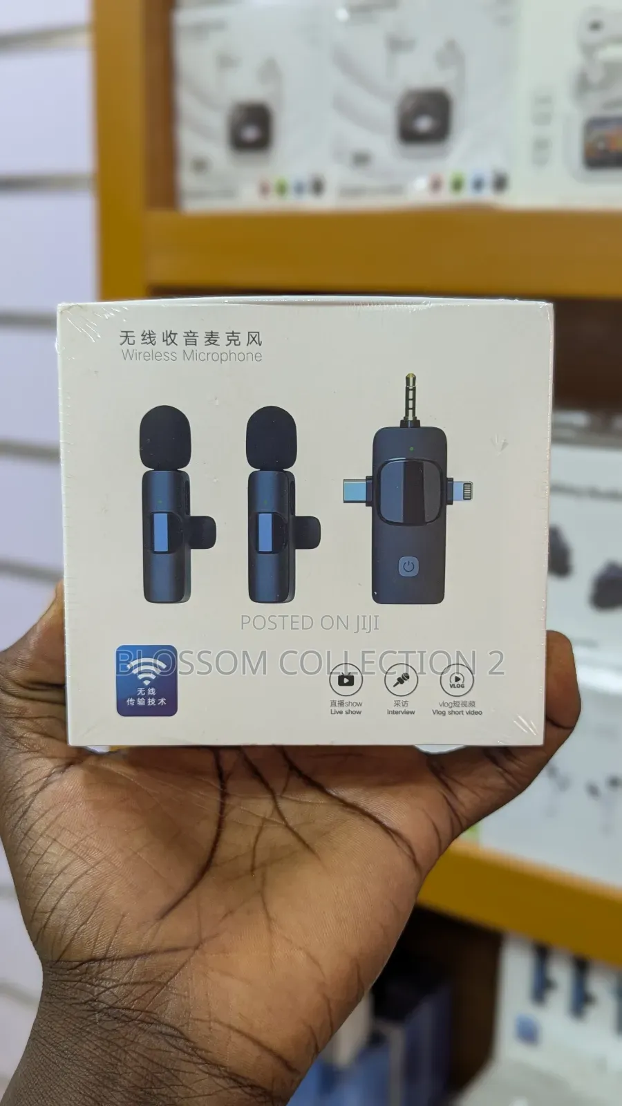 Multi 3in1 Wireless Microphone iPhone and Android, Noise Cancelling