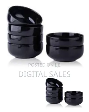 Sleek Modern Cereal / Dessert Bowls - Set of Six
