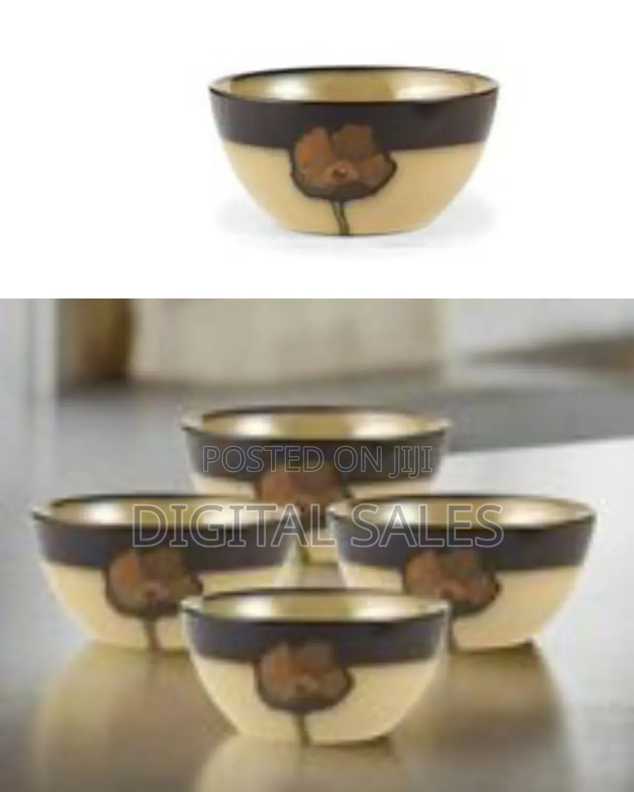 6-Piece Set of Stoneware Bowls