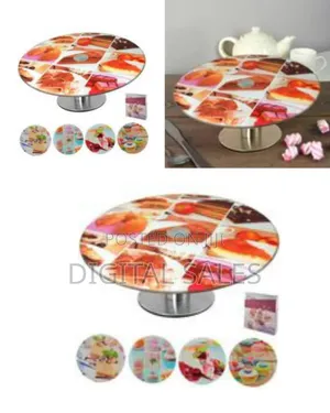 Rotating Dessert Stand / Cake Pedestal With Decorative Top