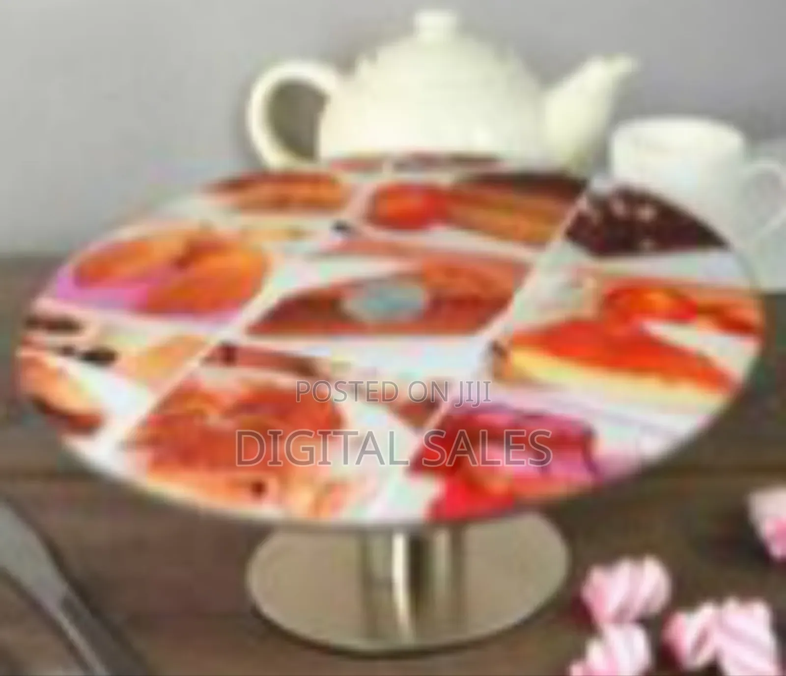 Rotating Dessert Stand / Cake Pedestal With Decorative Top