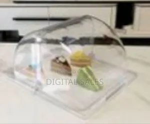 Transparent Rectangular Food Storage Container With Dome Lid