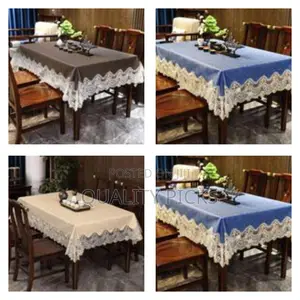 Household Leather Table Mat Lace Edge