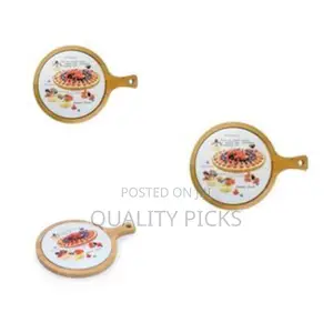 30cm Ceramic Bamboo Wooden Plate for Cakes and Sweets Serving Steak