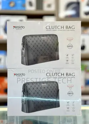 Yesido Fingerprint Clutch Bag Genuine Leather Pouch Bag