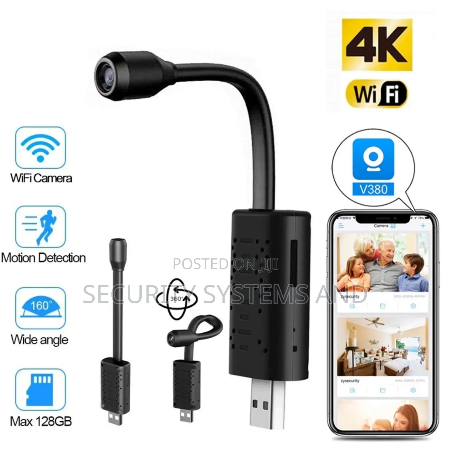 Wifi Usb Spy Camera- Real Time Surveilance and Flexible