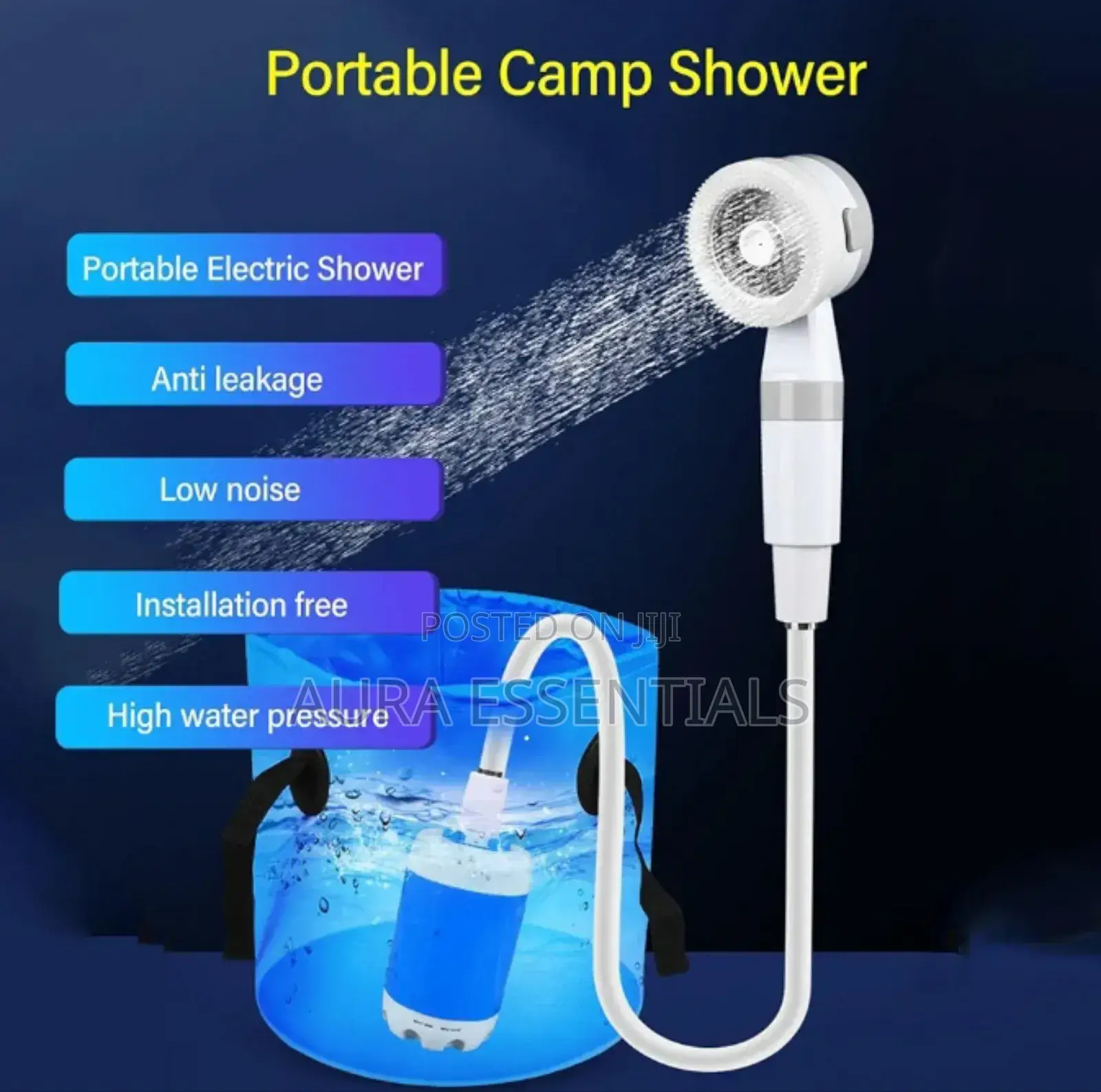 Portable, Mobile Electric Shower System
