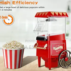 Retro Popcorn Machine With Cart