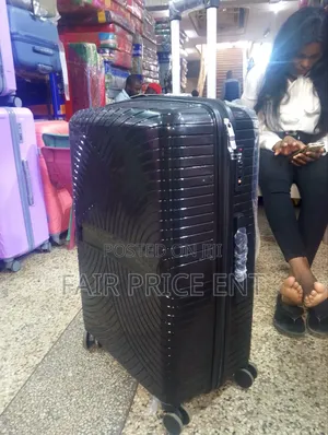 Rubber Plastic Suitcases. Large. ( Black)