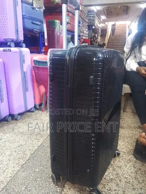 Rubber Plastic Suitcases. Large. ( Black)