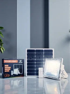 400w Blue Carbon Solar Flood Light for Security Compounds