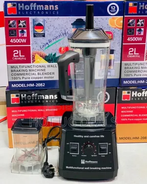 Hoffman 2l Heavy Duty Electric Commercial Blender- Red/Black