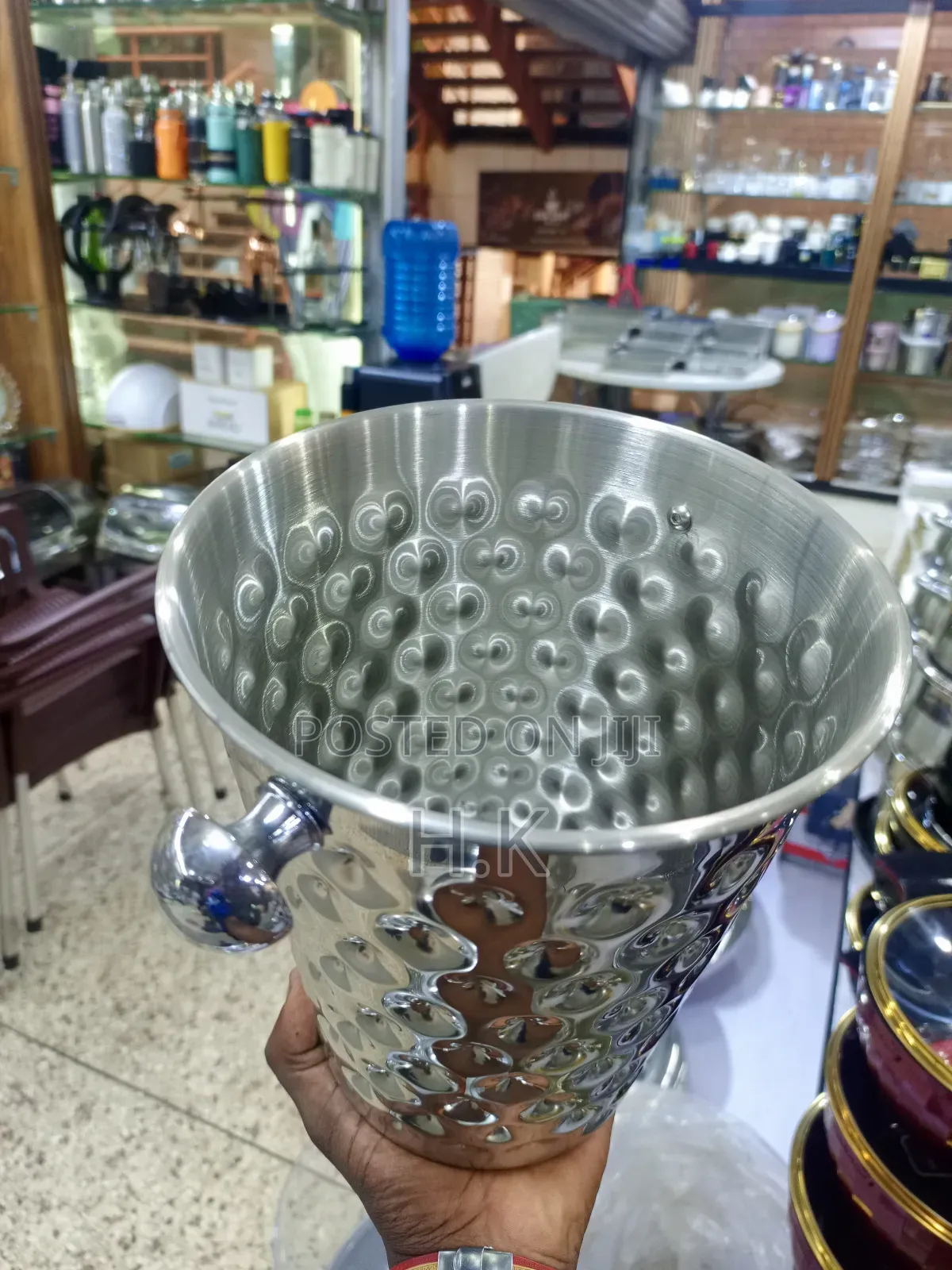 Stainless Steel Wine Cooler Bucket.