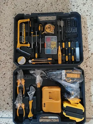 118piece Set Universal Tool Box Set With 2batteries Cordless Drill