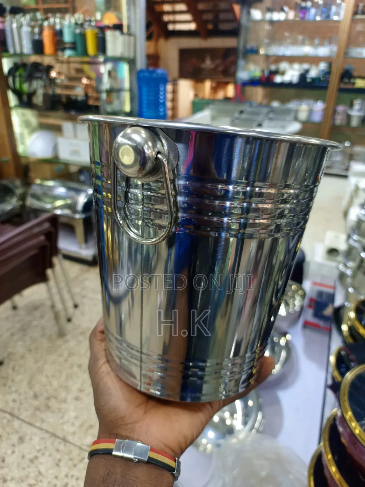 Stainless Steel Wine Cooler Bucket.