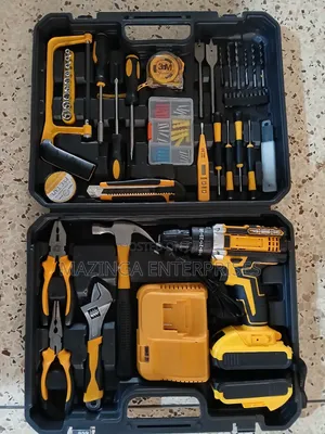 118piece Set Universal Tool Box Set With 2batteries Cordless Drill