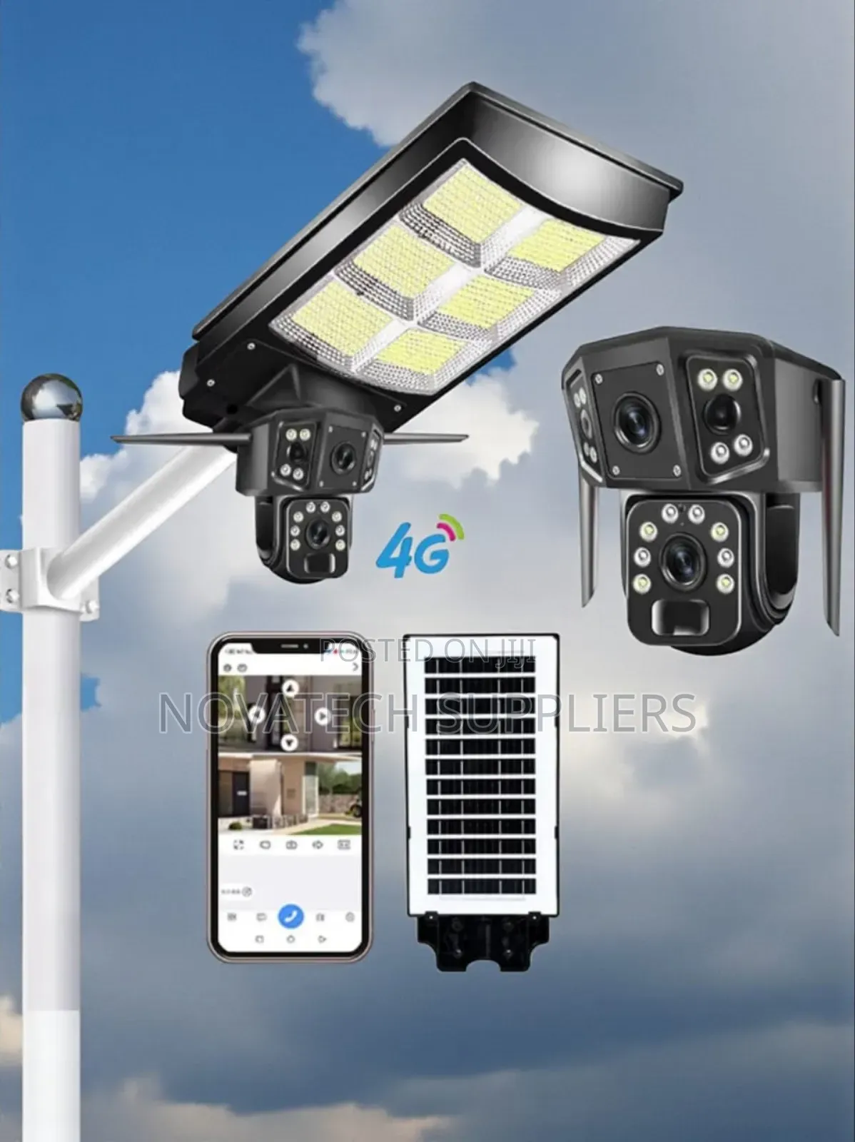 450w Solar Flood Light With Built-in Wifi Camera