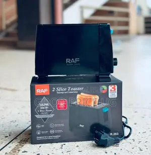 Black Raf R.263 2-Slice Toaster.