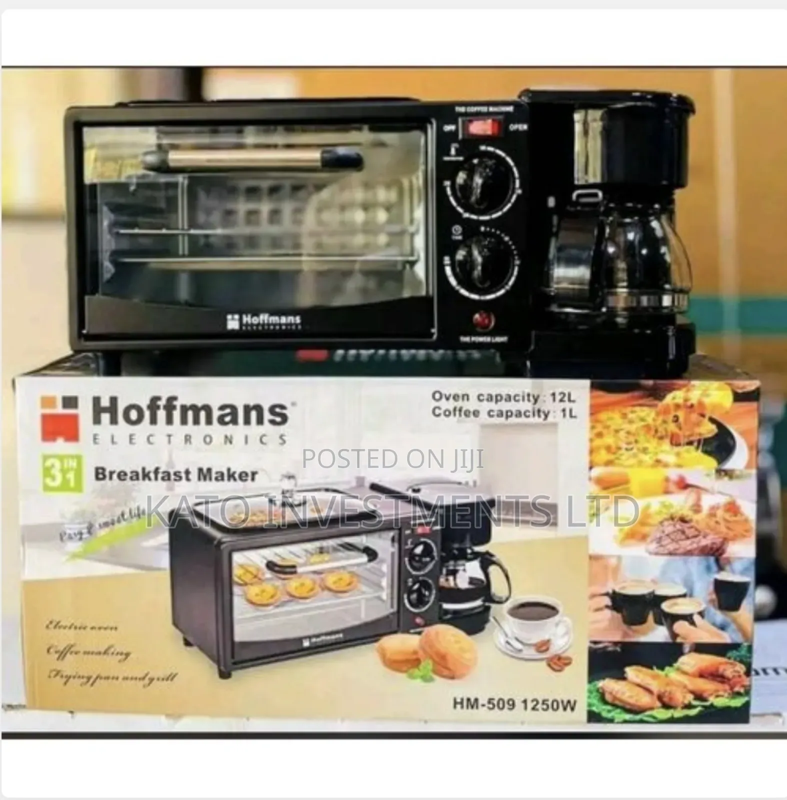 3 In 1 Breakfast Maker Oven 12l Capacity