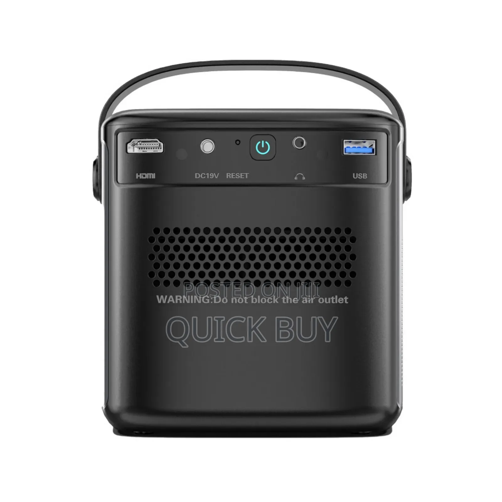 Powerology Starbeam 100" Google DLP Rechargeable Projector - Black