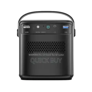 Powerology Starbeam 100" Google DLP Rechargeable Projector - Black