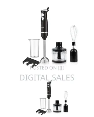Saachi 4 in 1 Hand Blender With Dough Mixers and Vegetable Cutter