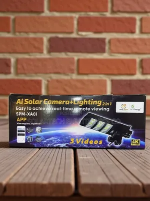 Hi Energy Solar Flood Light With Camera Monitoring
