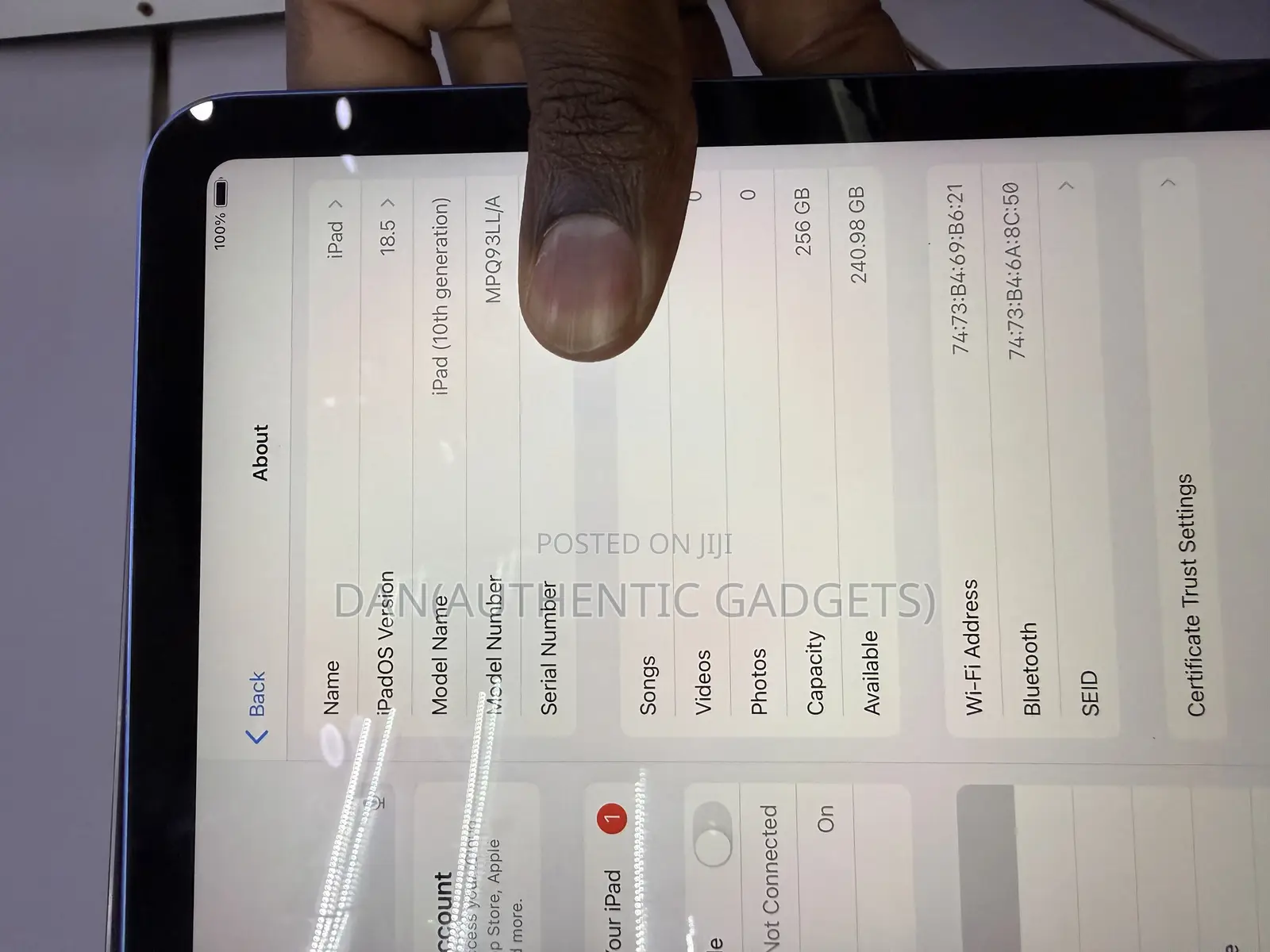 Apple iPad (2022) 256 GB Blue