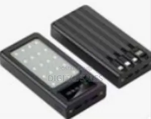 Solar Power Bank With Built-in Cables