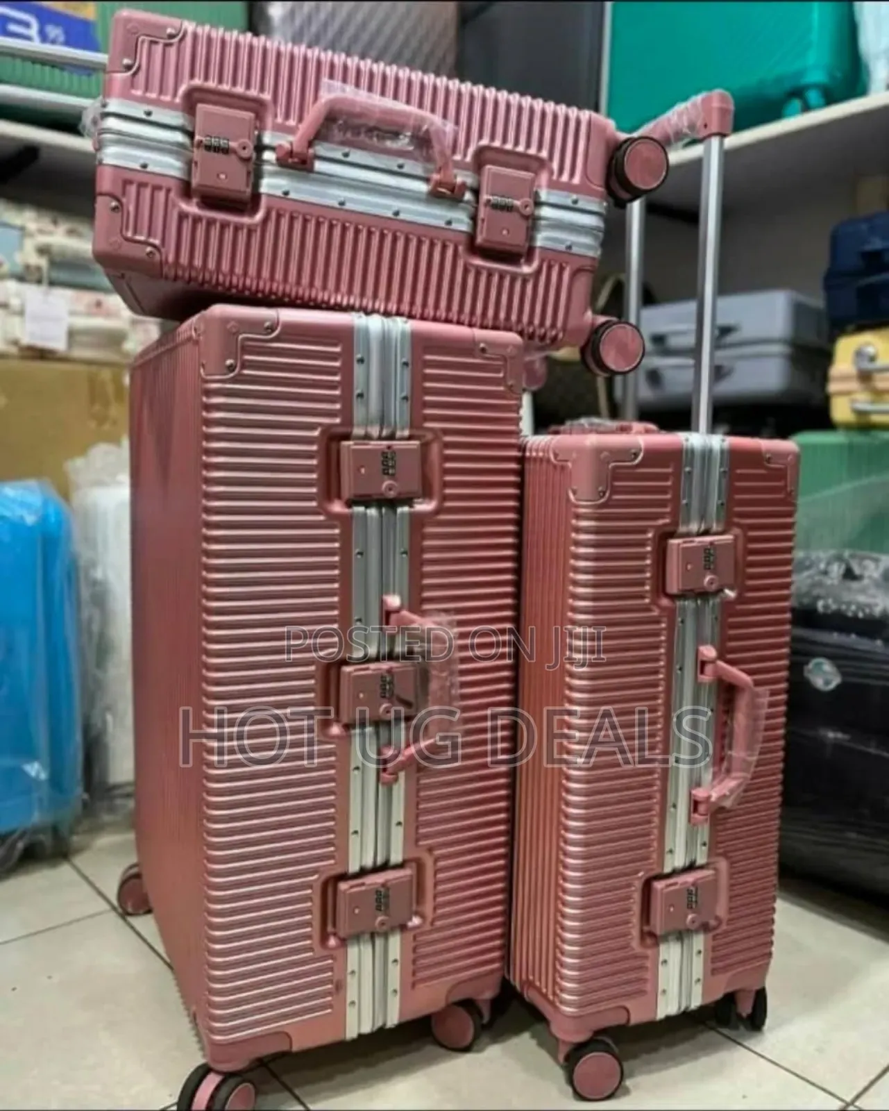 Luggage Set Polycarbonate Pc And Aluminum Frame Luggage Suitcase