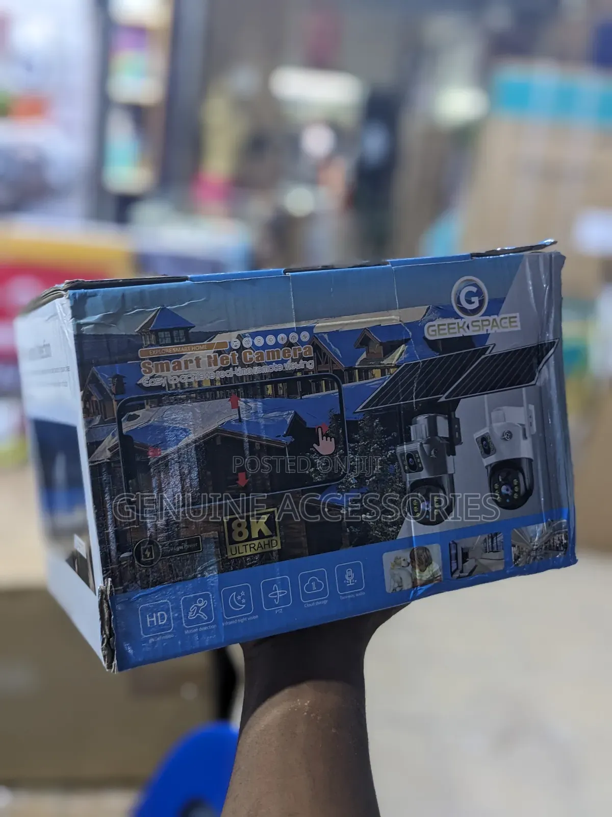Geek Space 5g Solar Rechargeable Dual Lens Camera