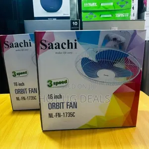 Ceiling 360° Rotating Fan _ Blue/White.