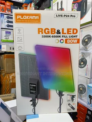 Plokama Live-P24 Video Light Pro RGB Led 80w Fill Light.